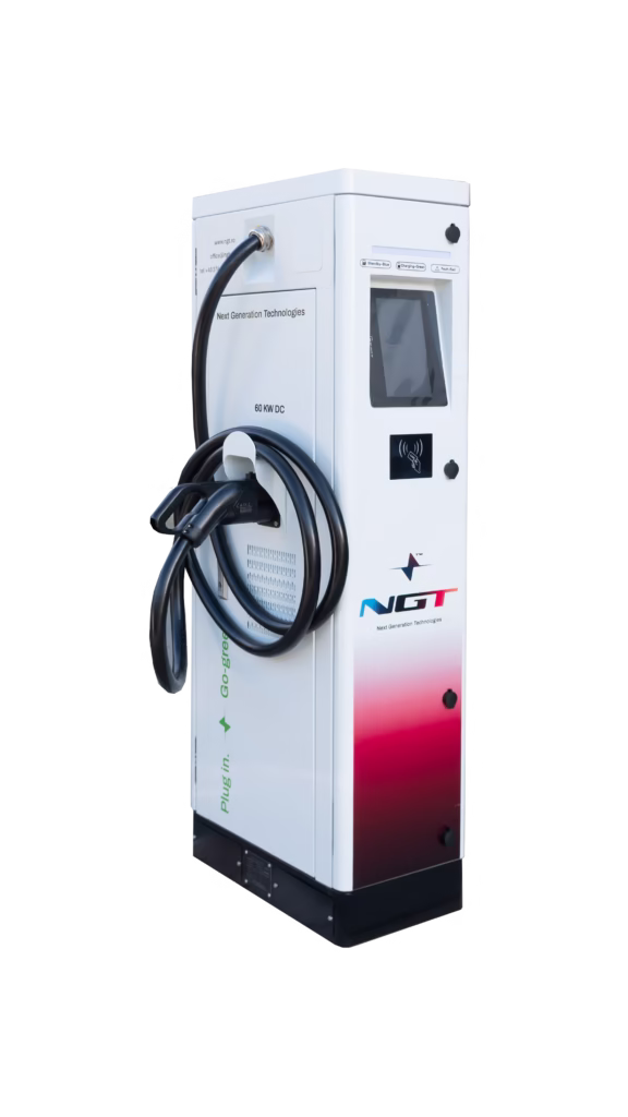 Stație de încărcare DC Charger 60kW cu 2 conectori type 2 si CCS2