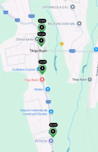 Harta Statii Targu Bujor